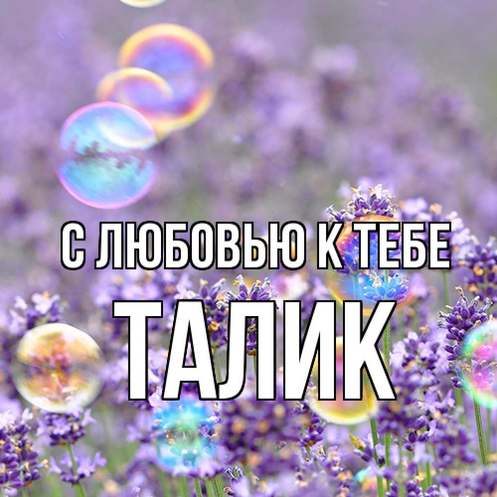 Открытка  с именем. Талик, С любовью к тебе  