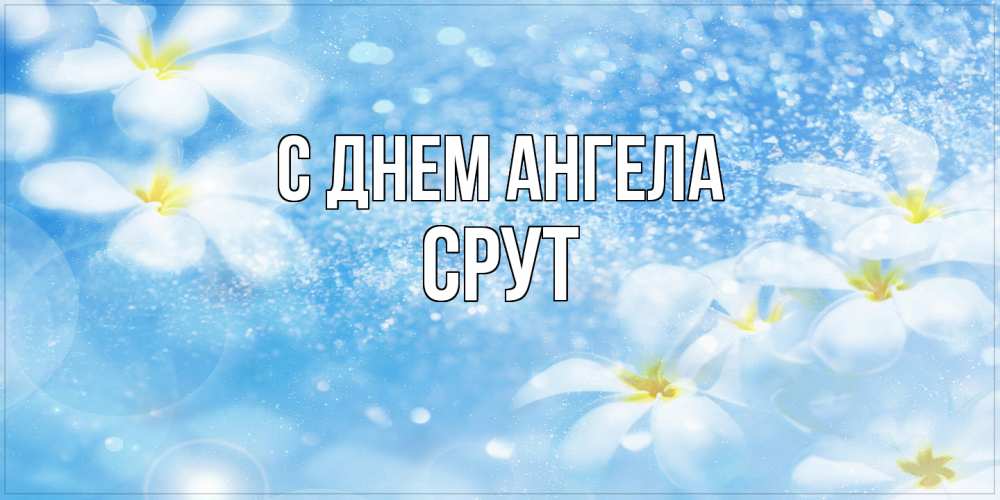 Открытка  с именем. срут, С днем ангела  