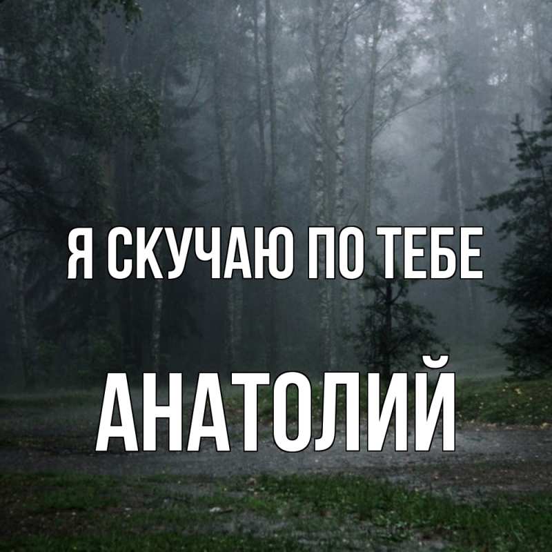 Картинка Я скучаю по тебе, Анатолий