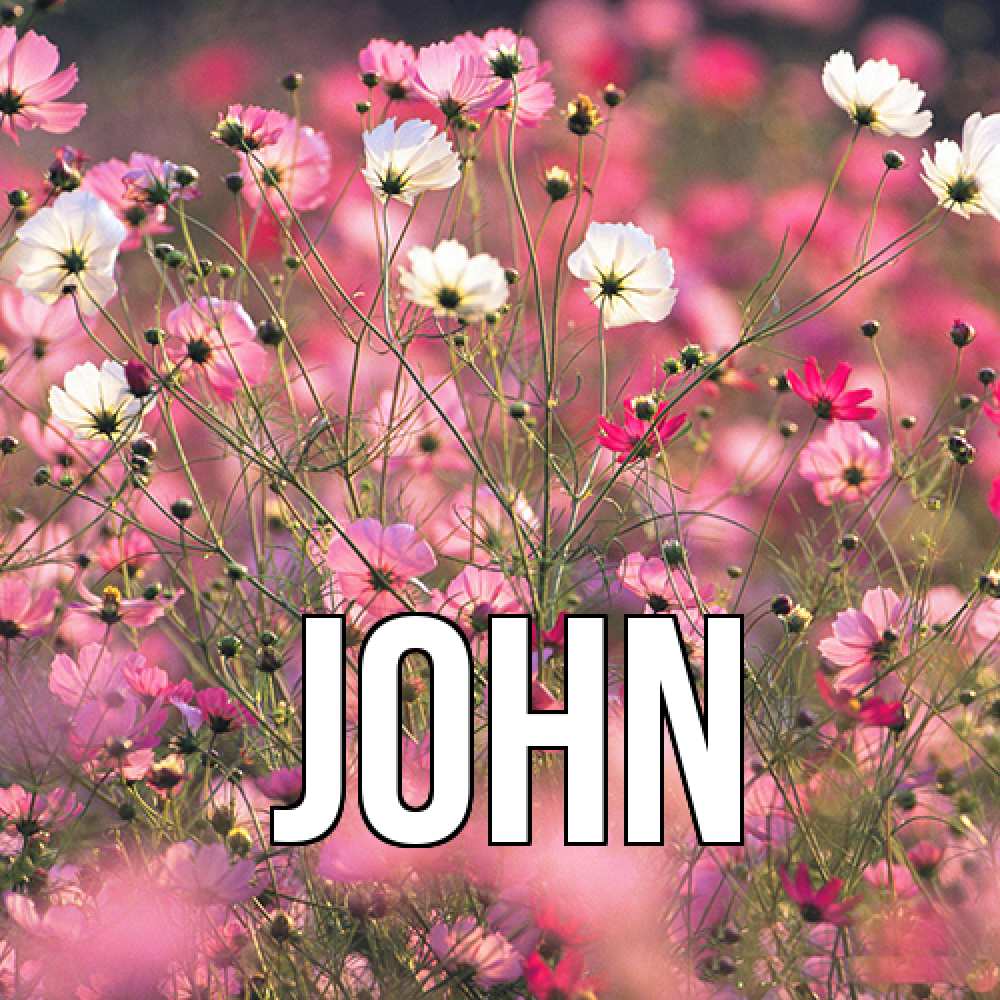 Открытка  с именем. John, Главная  