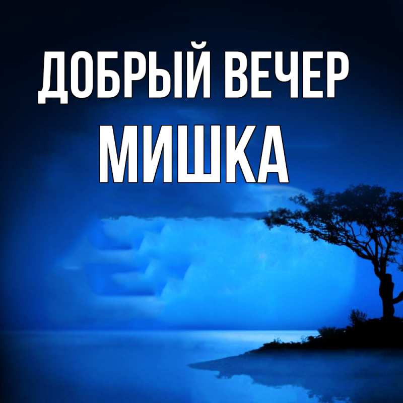 Картинка Добрый вечер, Мишка