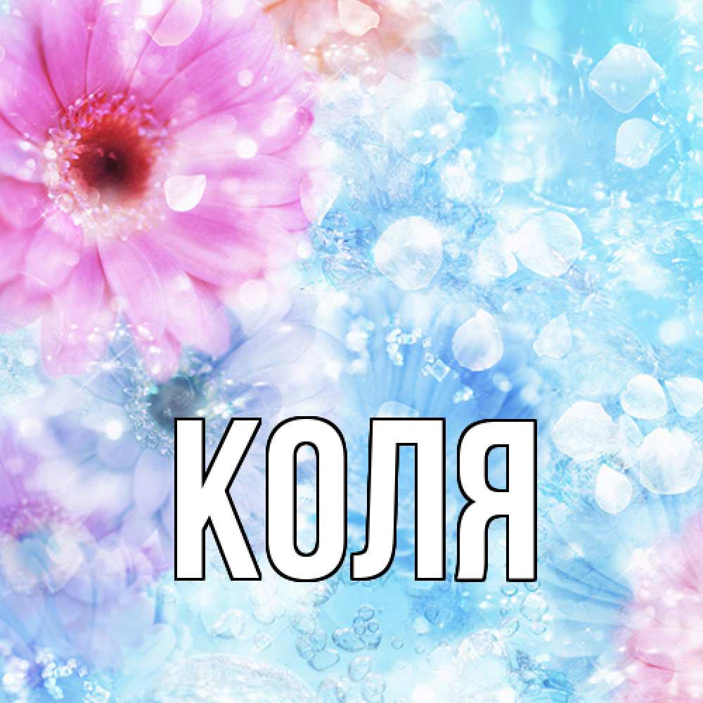 Открытка  с именем. коля, Главная  