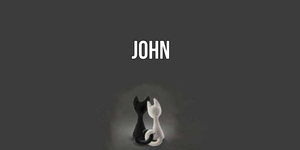 Открытка  с именем. John, Главная  