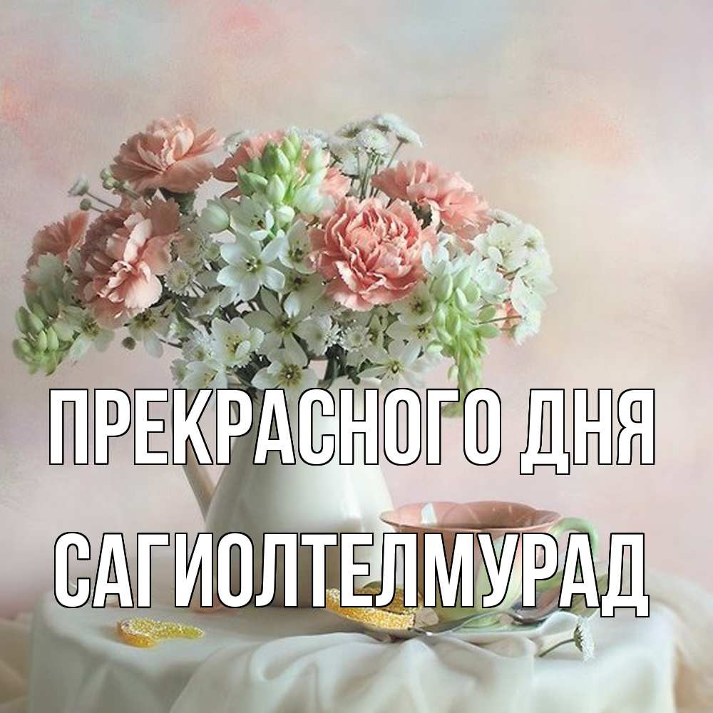 Открытка  с именем. САГИОЛТЕЛМУРАД, Прекрасного дня  