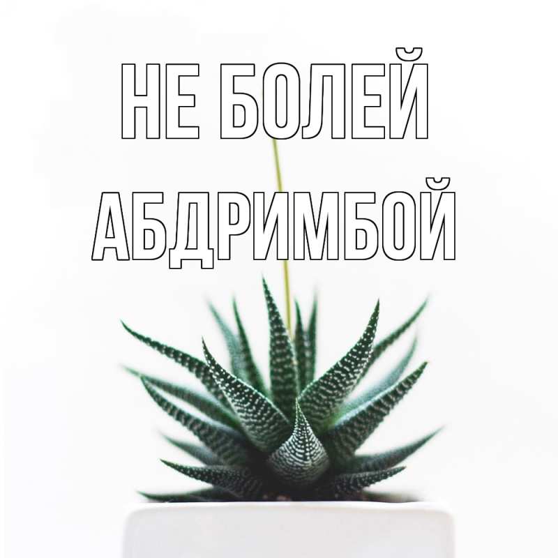 Картинка Не болей, Абдримбой