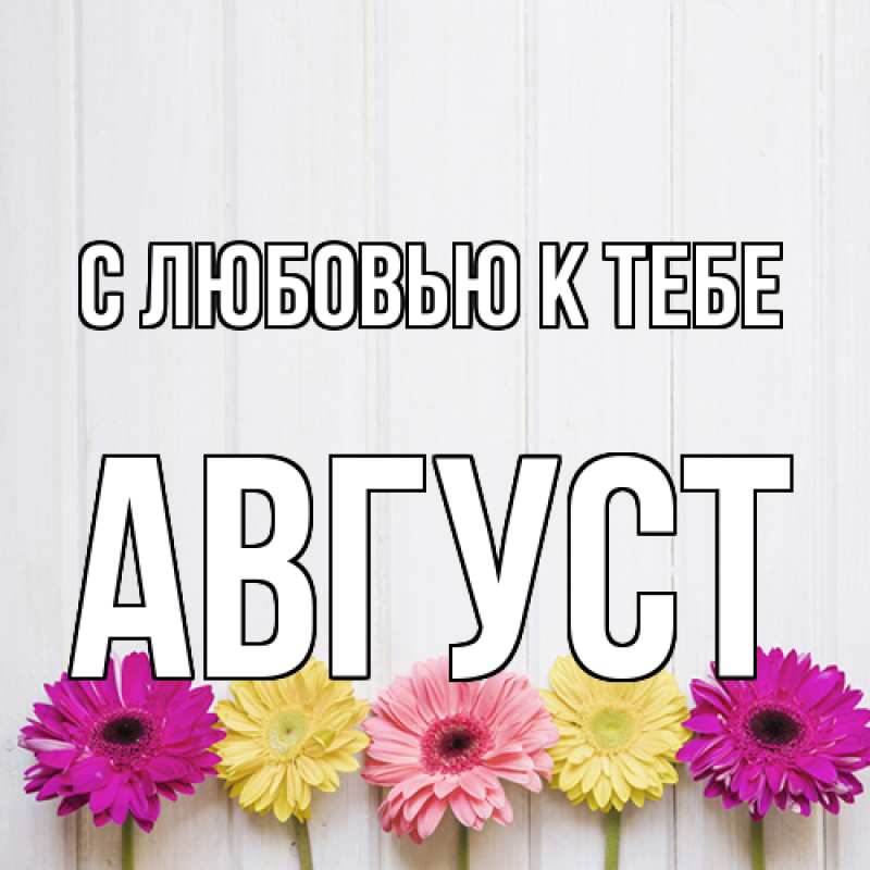 Картинка С любовью к тебе, Август