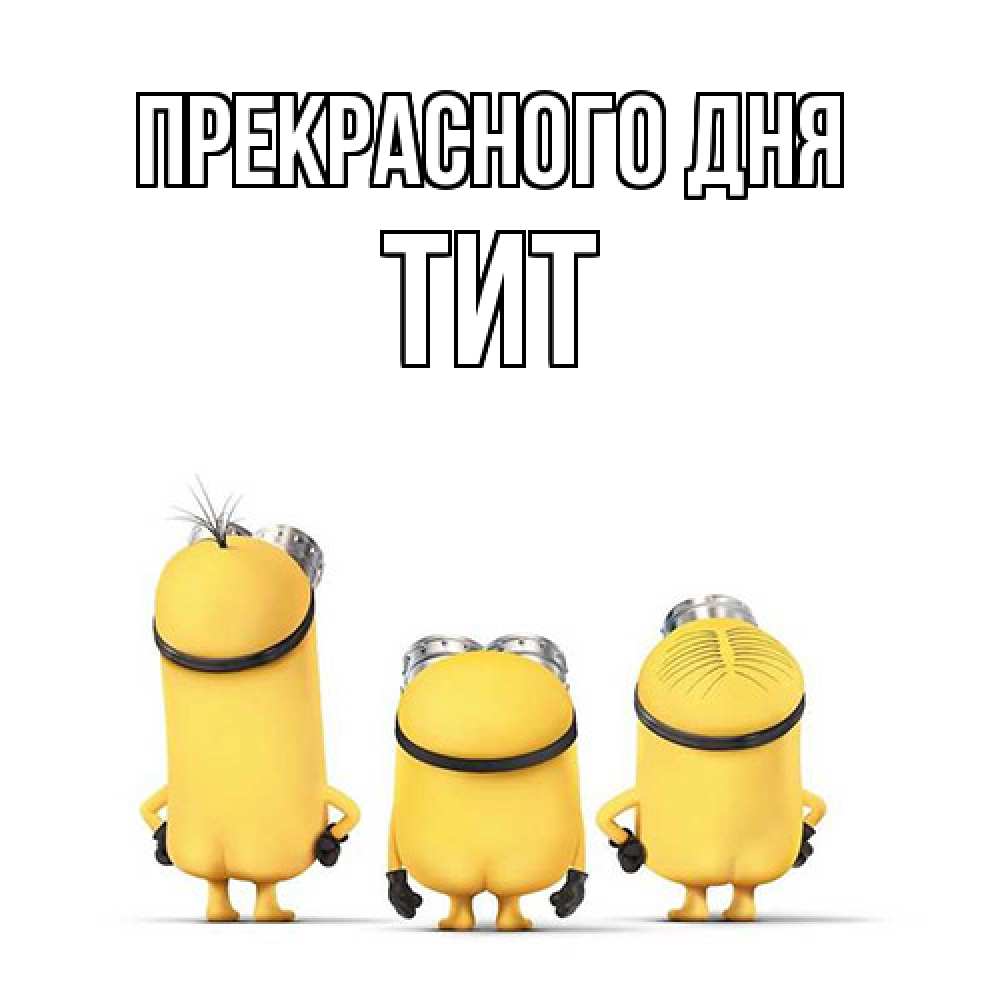 Открытка  с именем. Тит, Прекрасного дня  