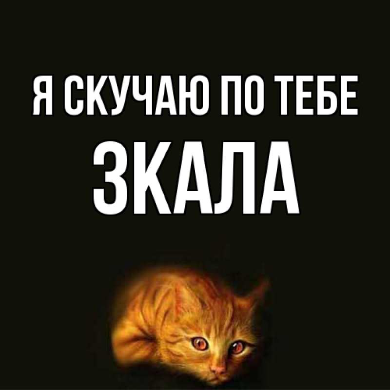 Картинка Я скучаю по тебе, ЗКАЛА