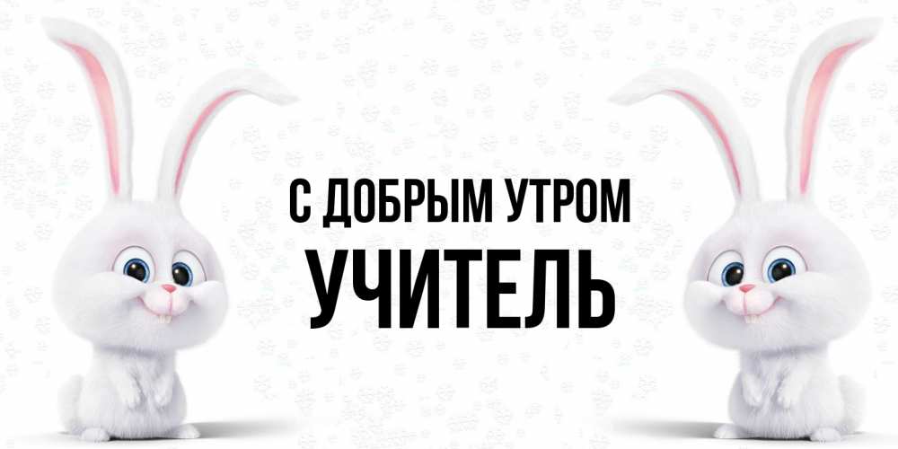 Открытка  с именем. Учитель, С добрым утром  