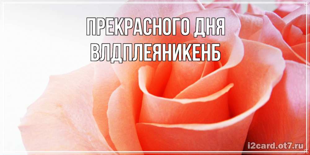 Открытка  с именем. Влдплеяникенб, Прекрасного дня  