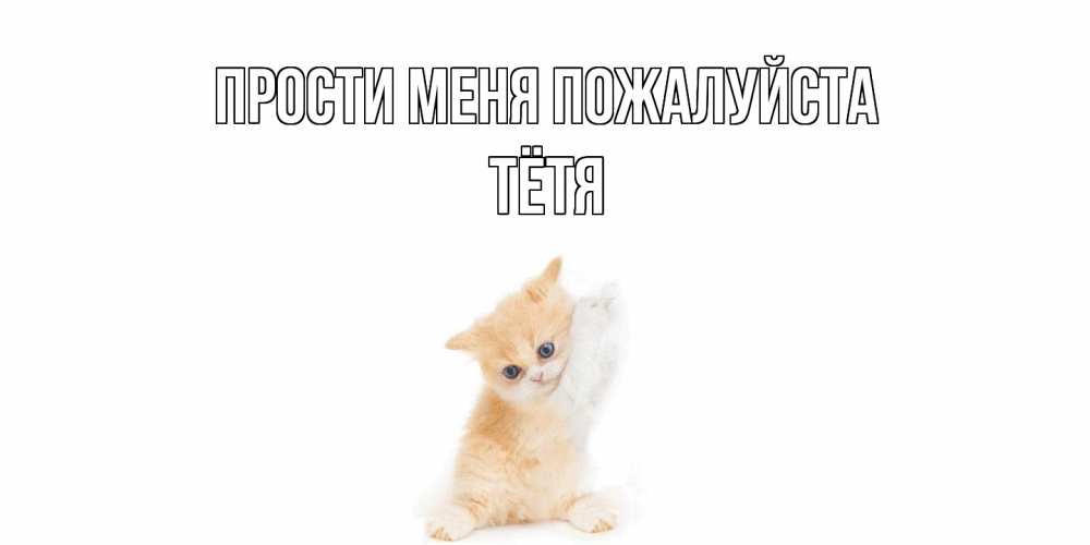Открытка  с именем. Тётя, Прости меня пожалуйста  