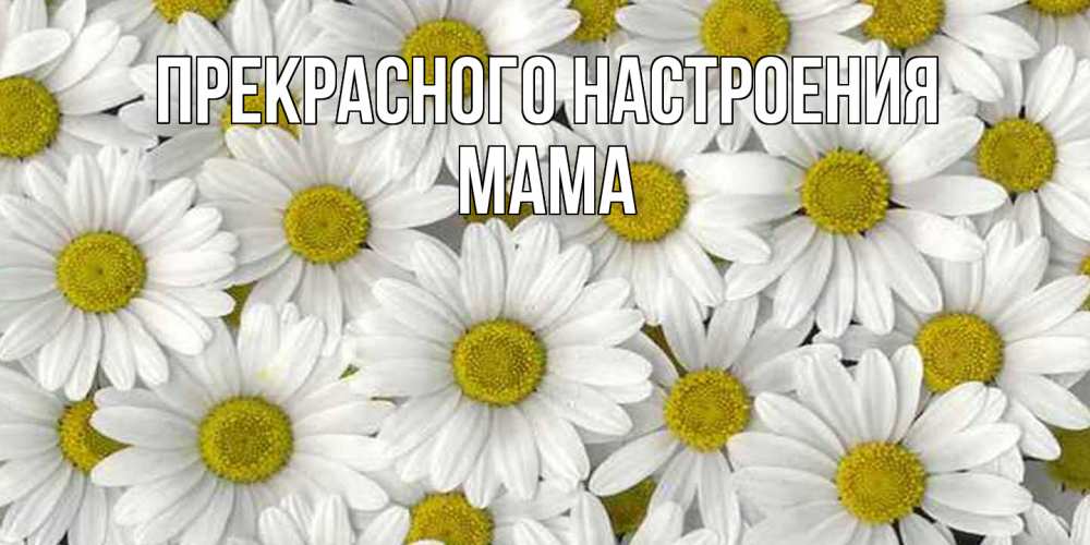 Открытка  с именем. мама, Прекрасного настроения  