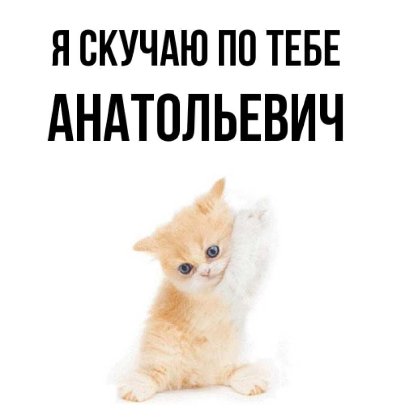 Картинка Я скучаю по тебе, Анатольевич