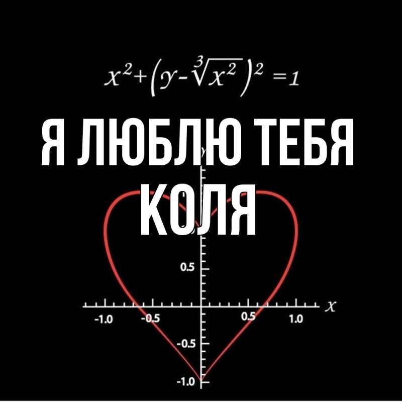 Картинка Я люблю тебя, Коля
