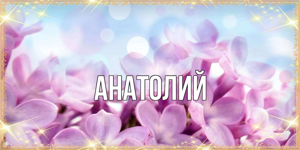 Открытка  с именем. Анатолий, Главная  