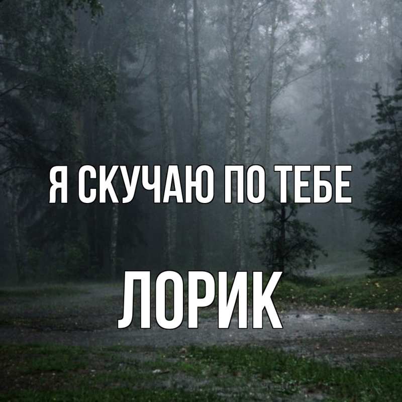 Картинка Я скучаю по тебе, Лорик