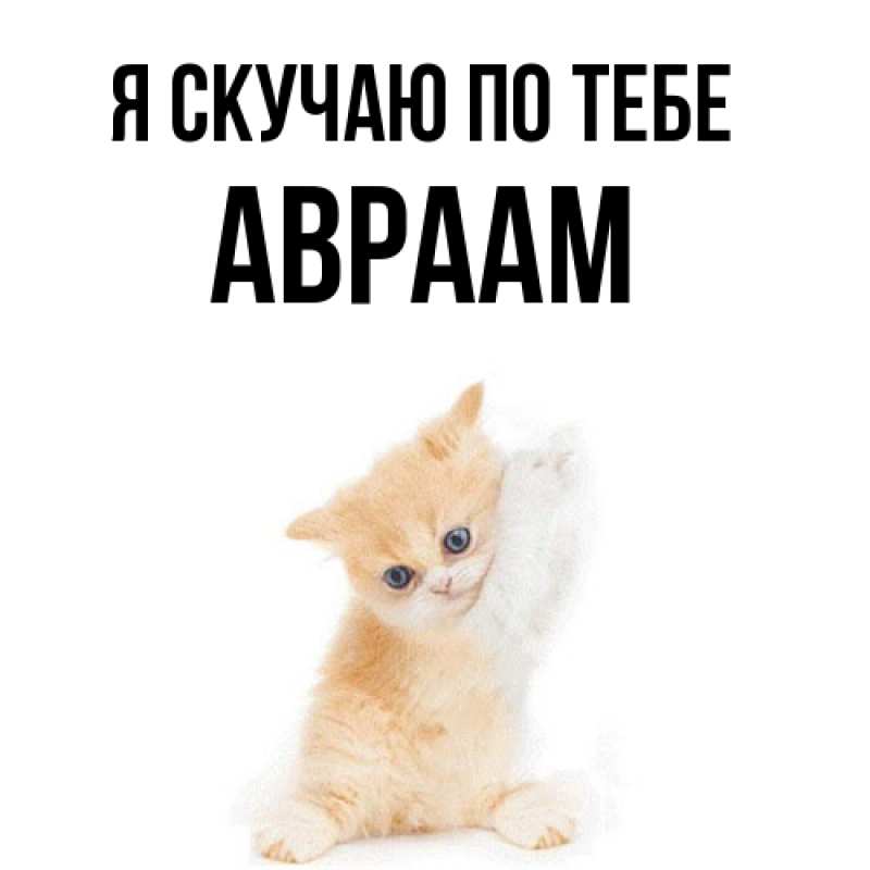 Картинка Я скучаю по тебе, Авраам