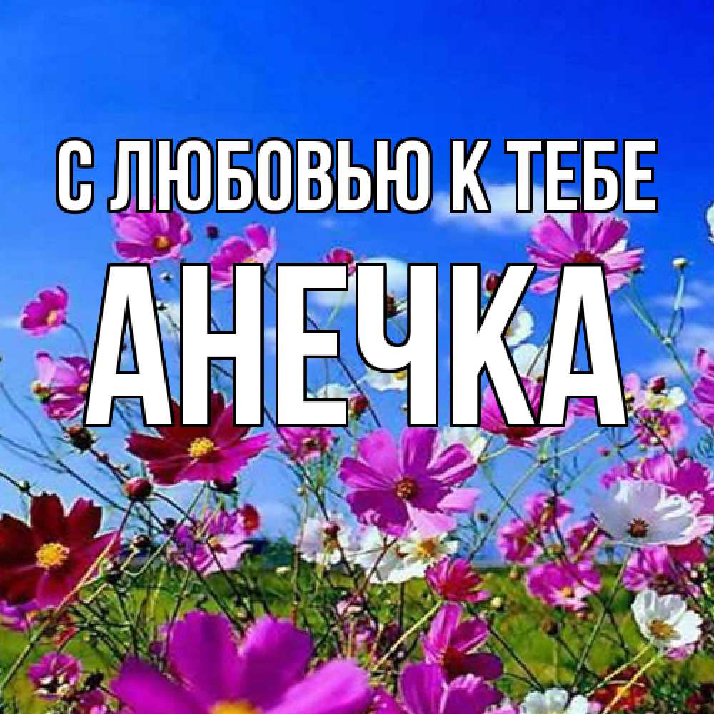 Открытка  с именем. анечка, С любовью к тебе  