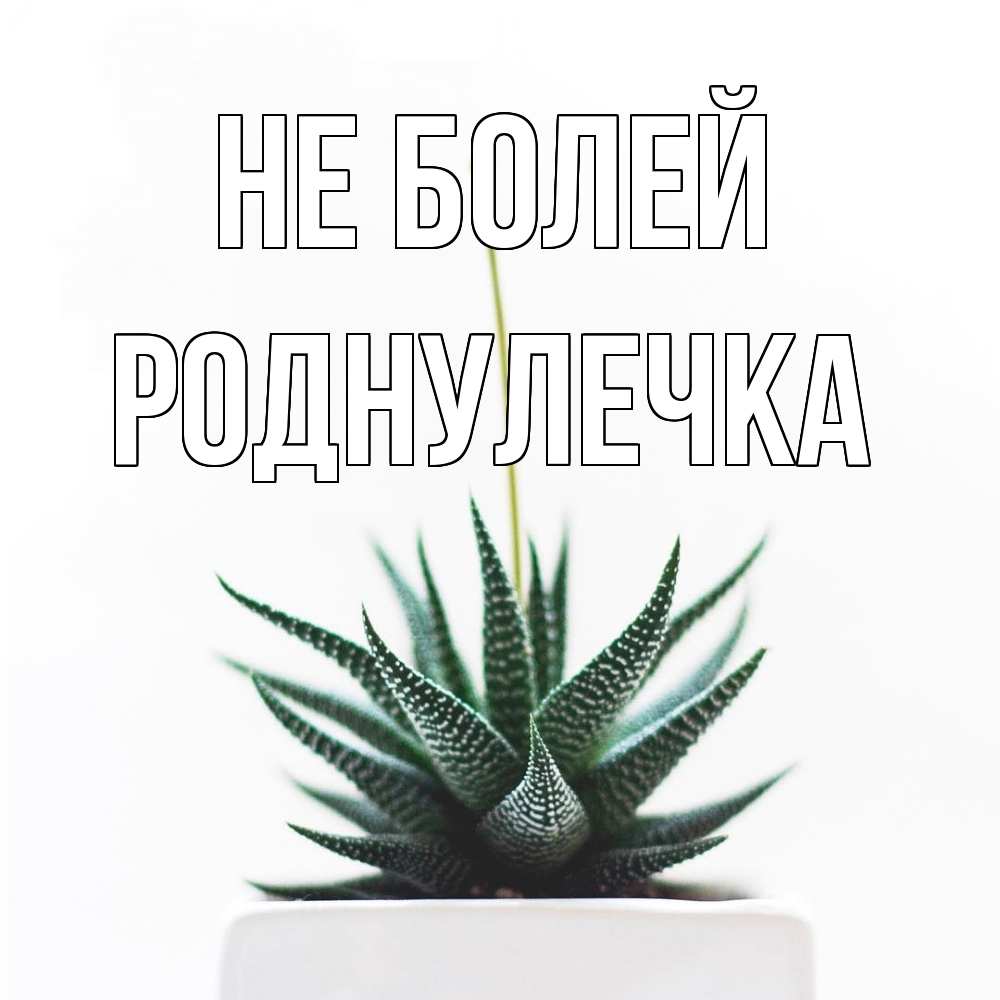 Открытка  с именем. Роднулечка, Не болей  