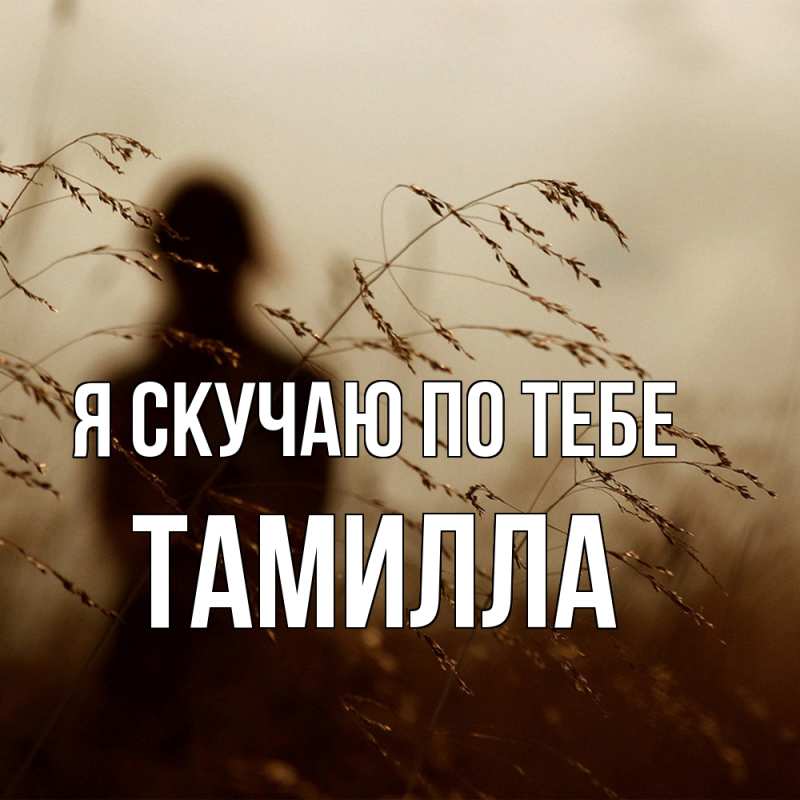 Картинка Я скучаю по тебе, Тамилла