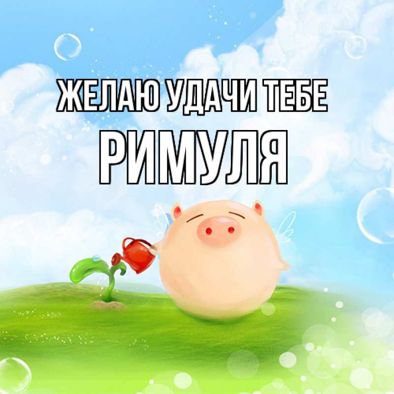 Картинка Желаю удачи тебе, римуля