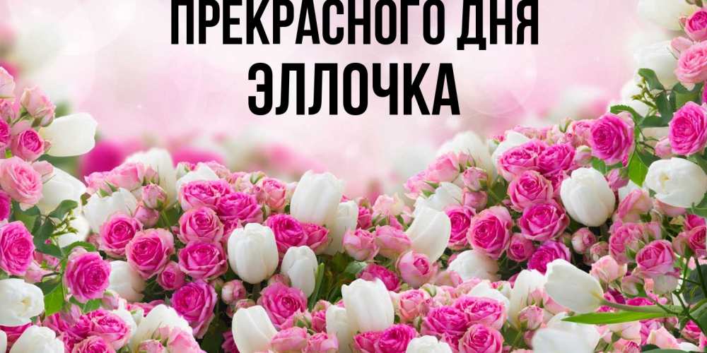 Открытка  с именем. Эллочка, Прекрасного дня  
