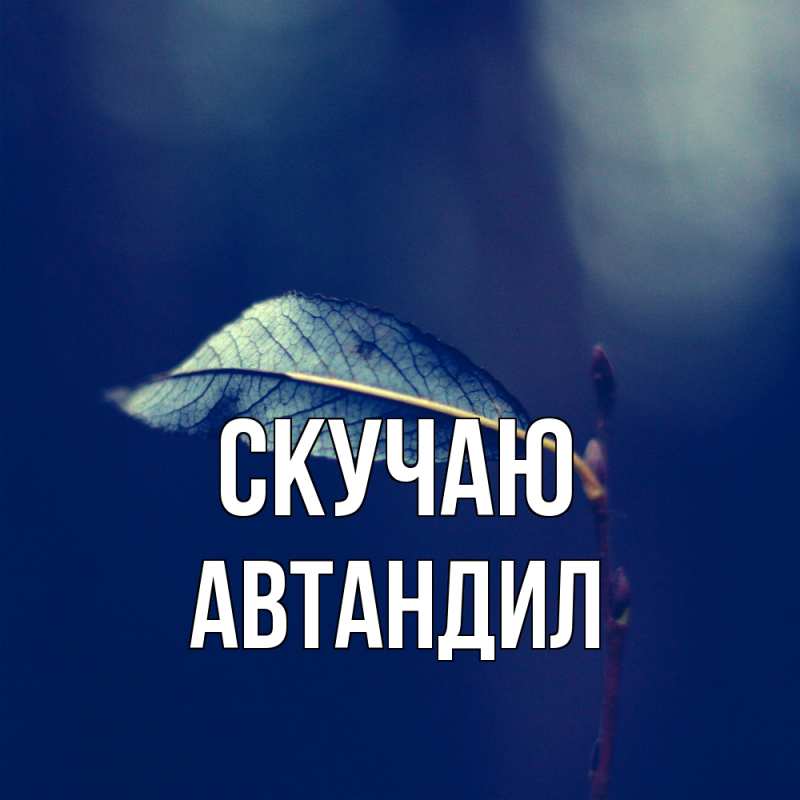 Картинка Скучаю, Автандил