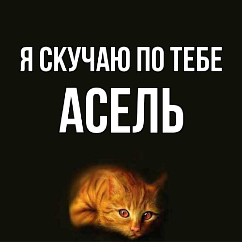 Картинка Я скучаю по тебе, Асель