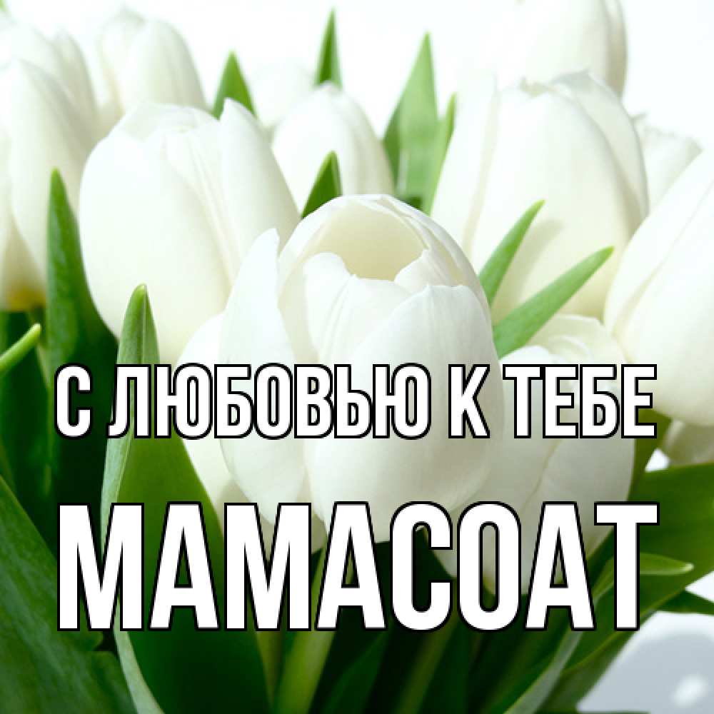 Открытка  с именем. Мамасоат, С любовью к тебе  