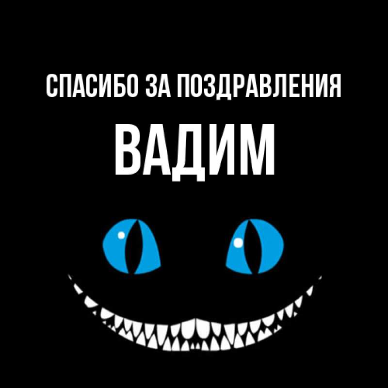 Картинка Спасибо за поздравления, Вадим