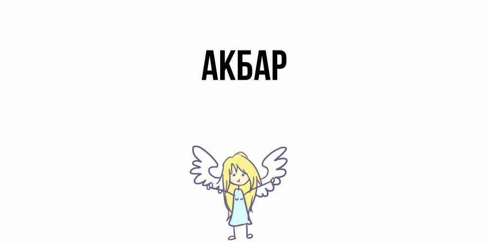 Открытка  с именем. Акбар, Главная  