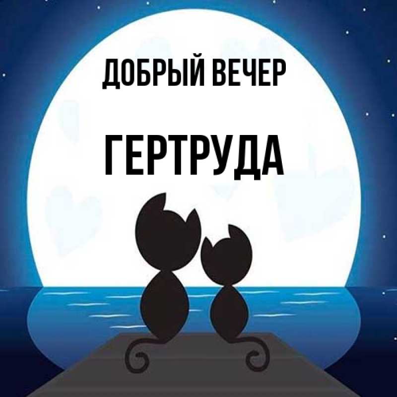 Картинка Добрый вечер, Гертруда