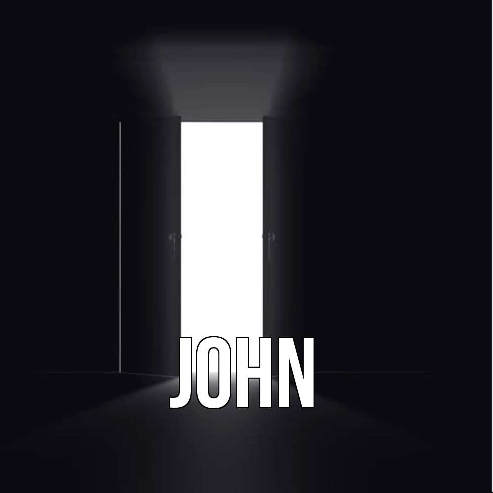 Открытка  с именем. John, Главная  