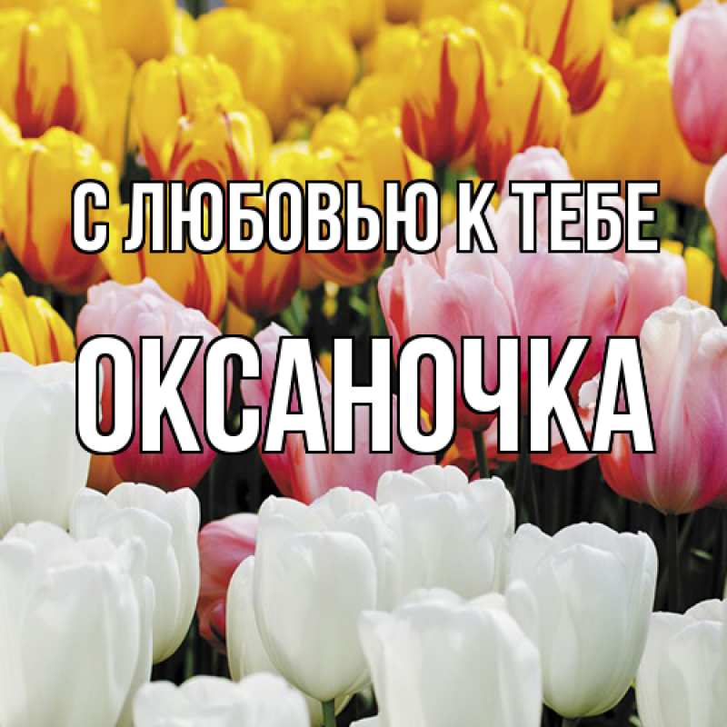 Картинка С любовью к тебе, ОКСАНОЧКА