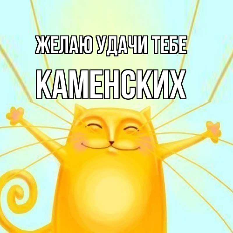Картинка Желаю удачи тебе, Каменских