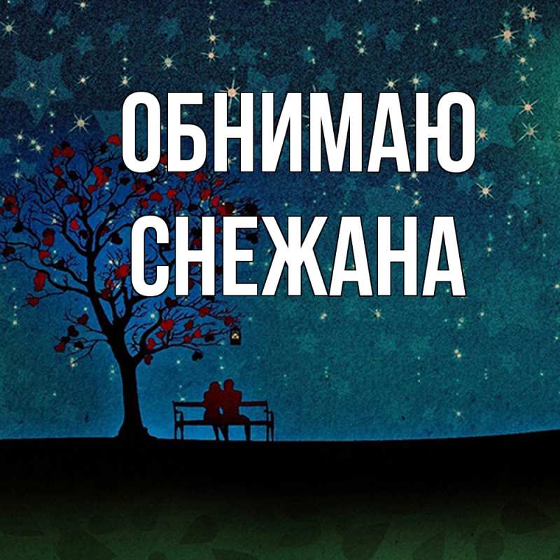 Картинка Обнимаю, Снежана