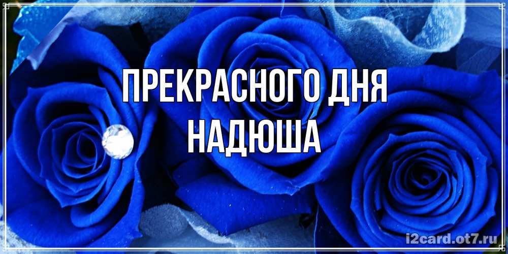 Открытка  с именем. Надюша, Прекрасного дня  