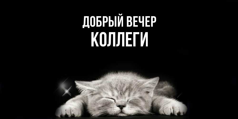 Открытка  с именем. коллеги, Добрый вечер  