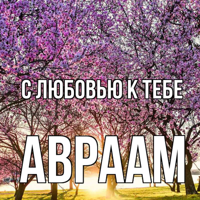 Картинка С любовью к тебе, Авраам