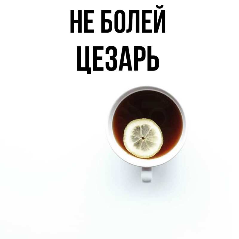 Картинка Не болей, Цезарь