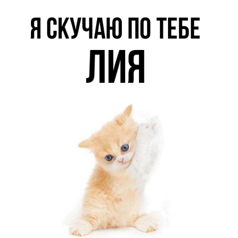 Картинка Я скучаю по тебе, Лия
