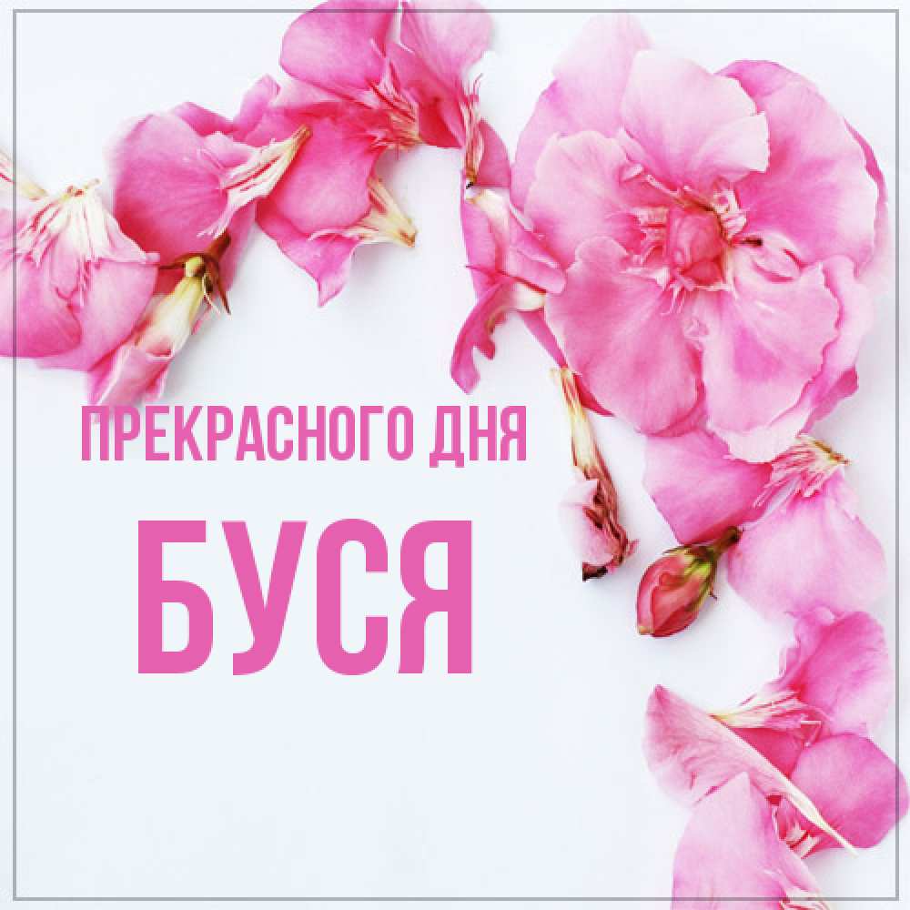 Открытка  с именем. Буся, Прекрасного дня  