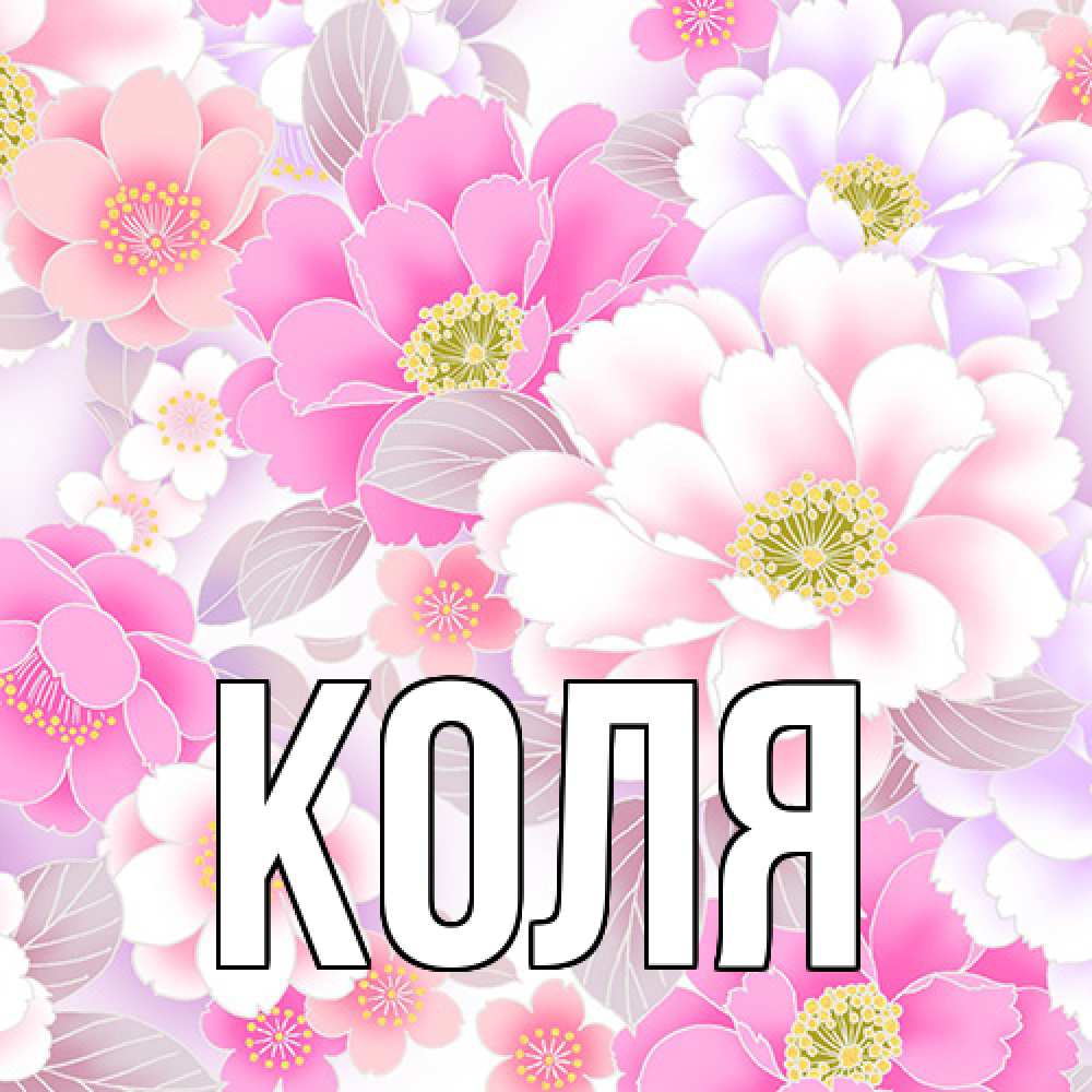 Открытка  с именем. коля, Главная  