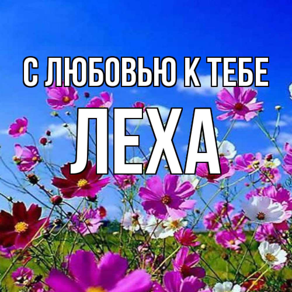 Открытка  с именем. Леха, С любовью к тебе  