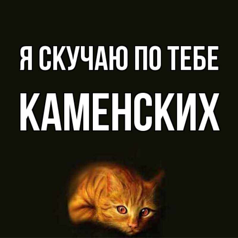 Картинка Я скучаю по тебе, Каменских