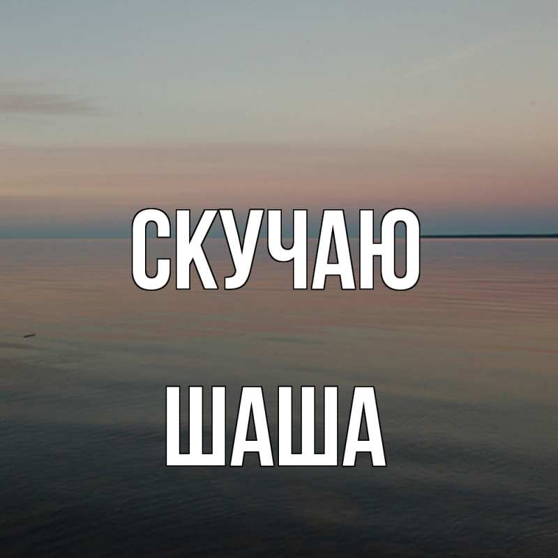Картинка Скучаю, Шаша