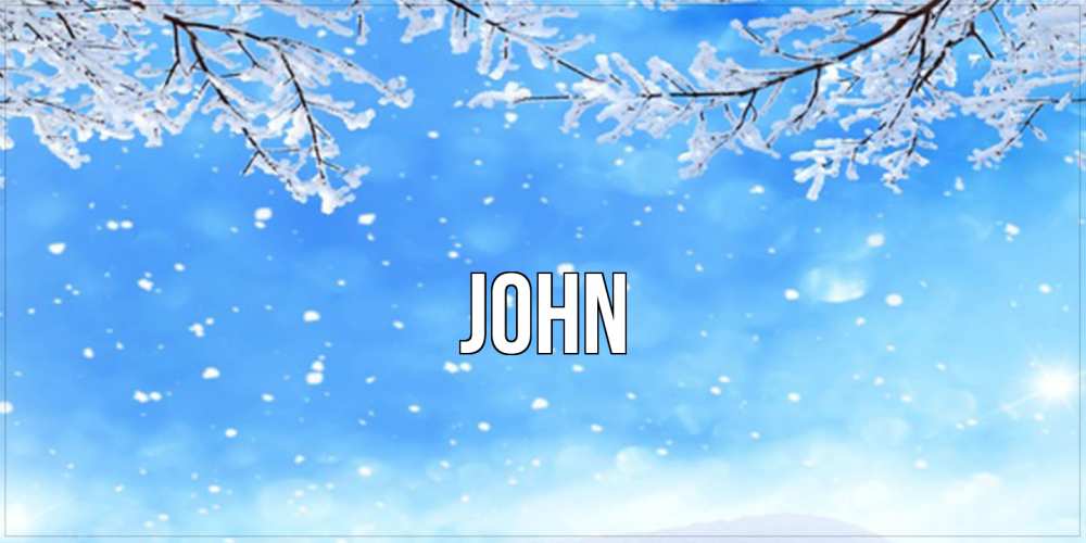 Открытка  с именем. John, Главная  