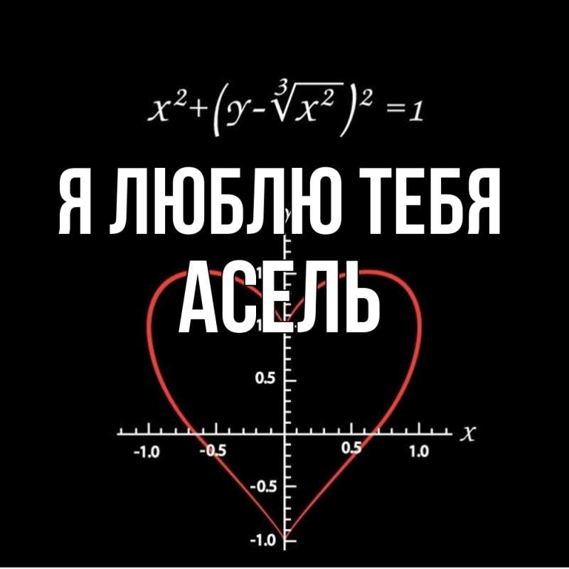 Картинка Я люблю тебя, Асель