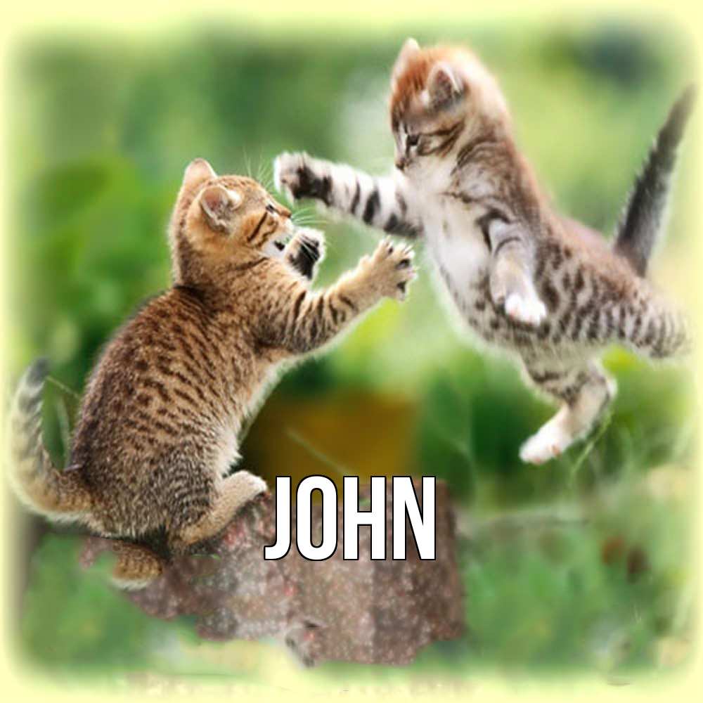 Открытка  с именем. John, Главная  