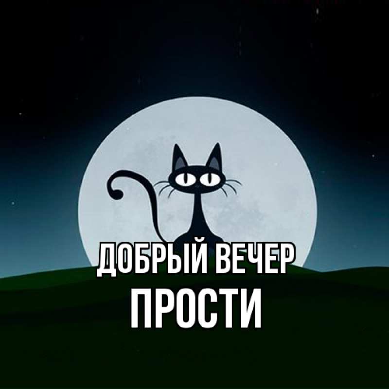 Открытка с именем, прости, Добрый вечер